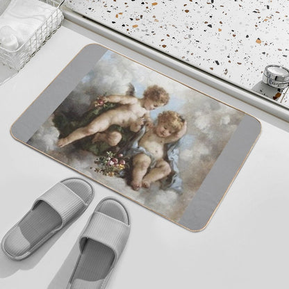 Angel Cherub Renaissance Aesthetic  Rapid-Drying Bath Mat