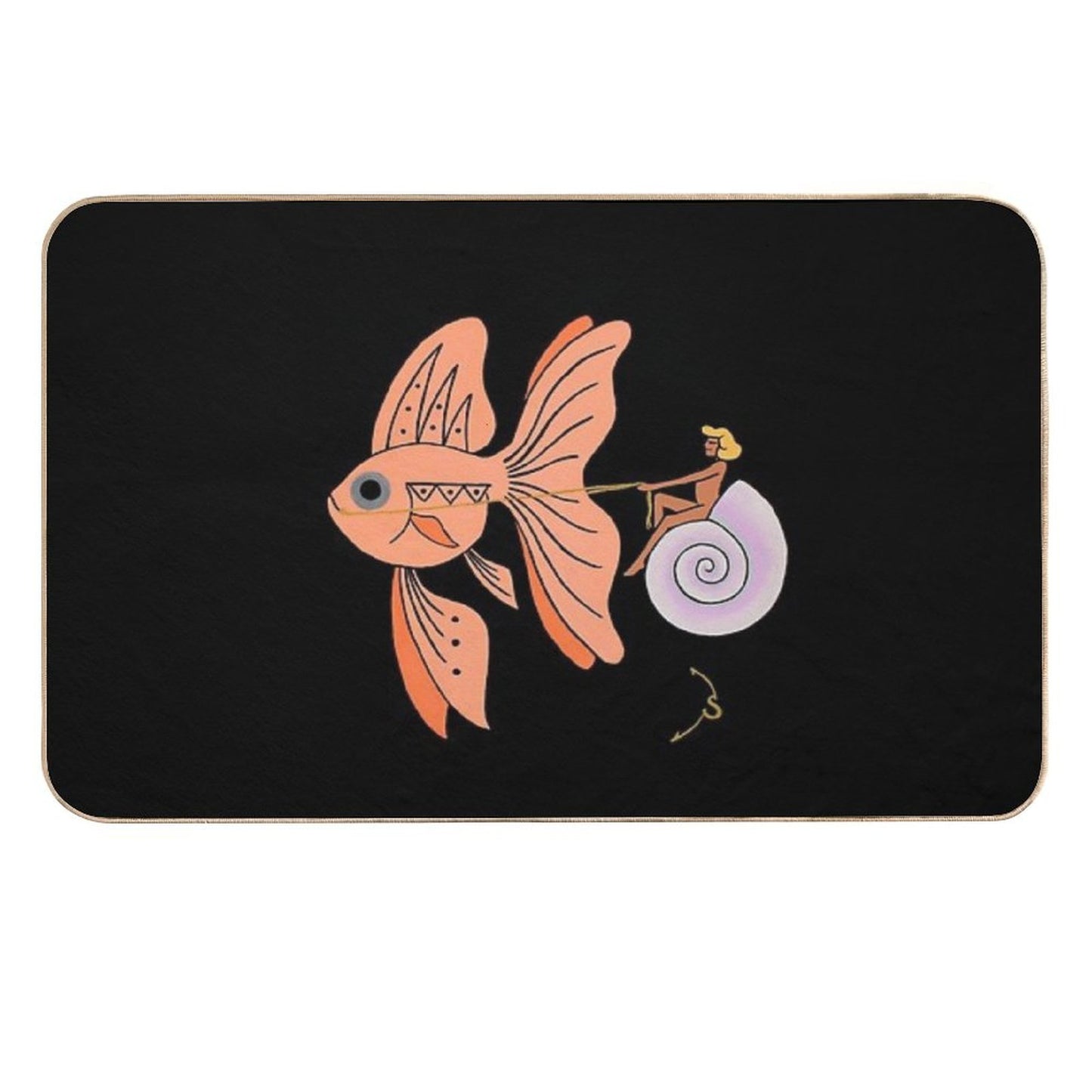 Neon  Slip-Resistant Bath Mat