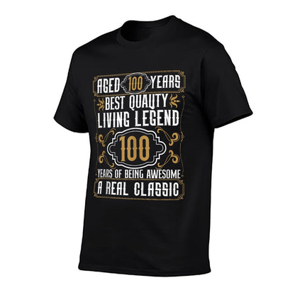 Vintage 100th Birthday Apparel- Mens 100th Birthday  Eco-friendly Material T-Shirt