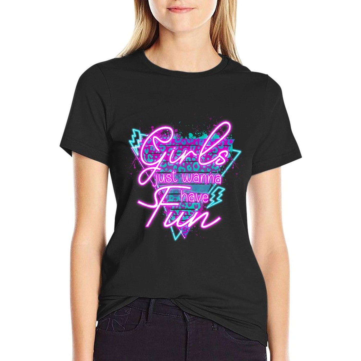 Girls Just Wanna Have Fun Awesome 70's 80's 90's 1980s  Odor-resistant T-Shirt