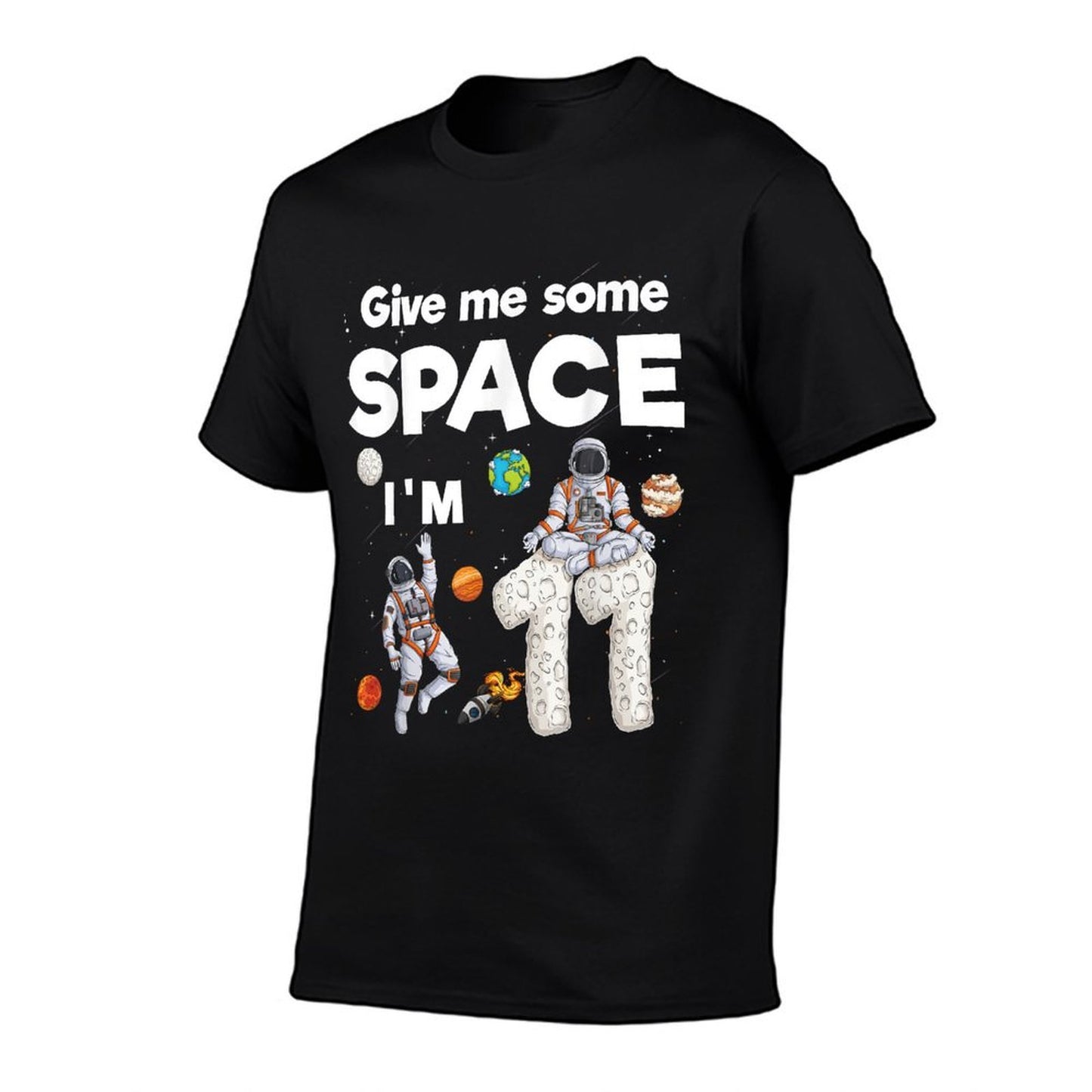 Outer Space Astronaut Planets Eleven Year Old 11th Birthday  Tagless Design T-Shirt