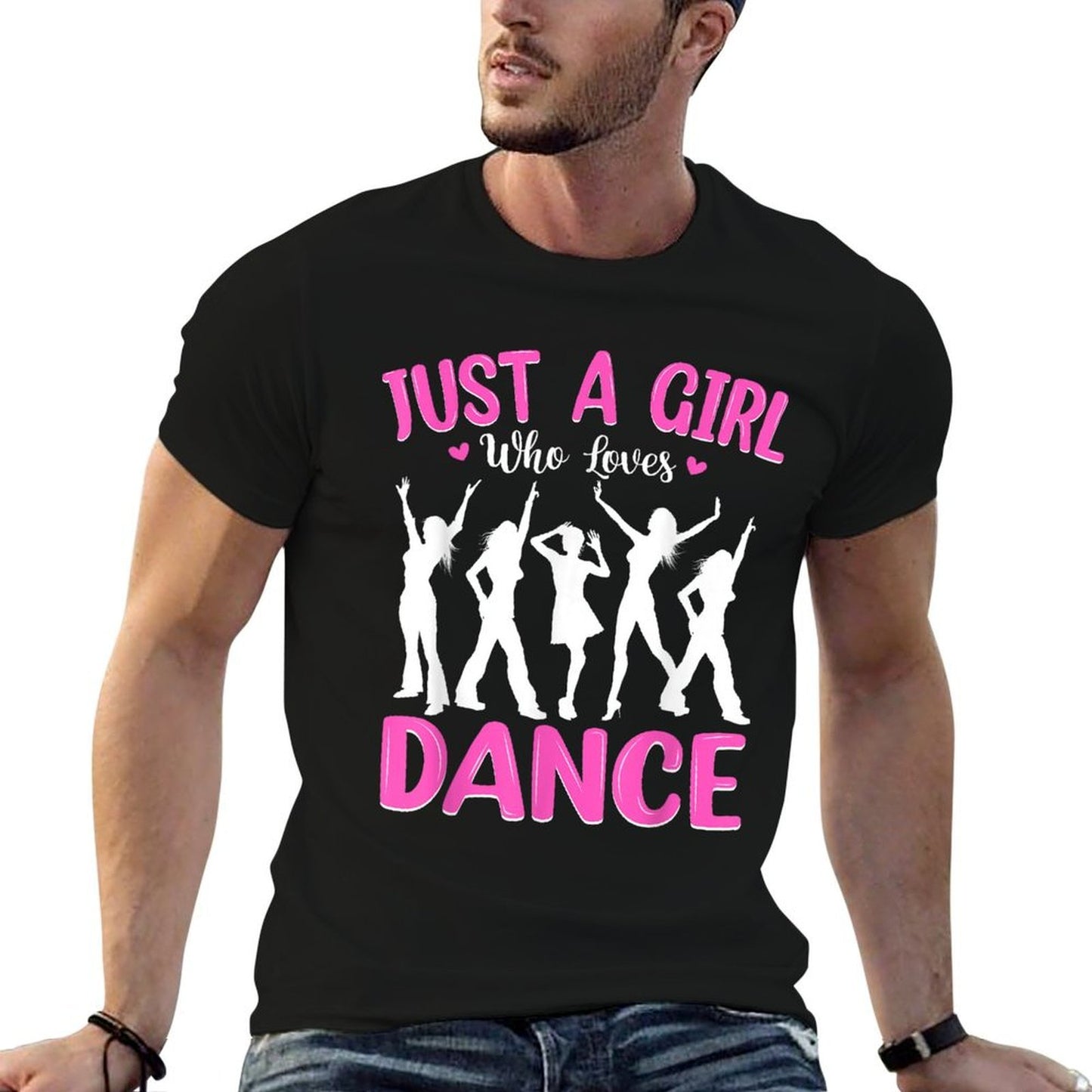Dance Lover Girls Women Just A Girl Who Loves Dance  Vintage-inspired T-Shirt