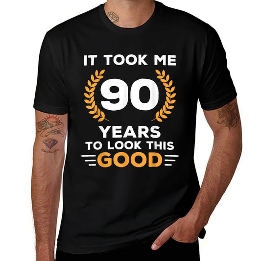 It Took Me 90 Years To Look This Good Happy 90th Birthday  Oversized Silhouette T-Shirt