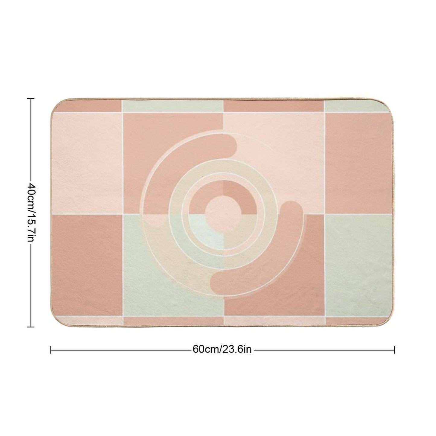 Shapes Neutral  Non-Slip Bath Mat