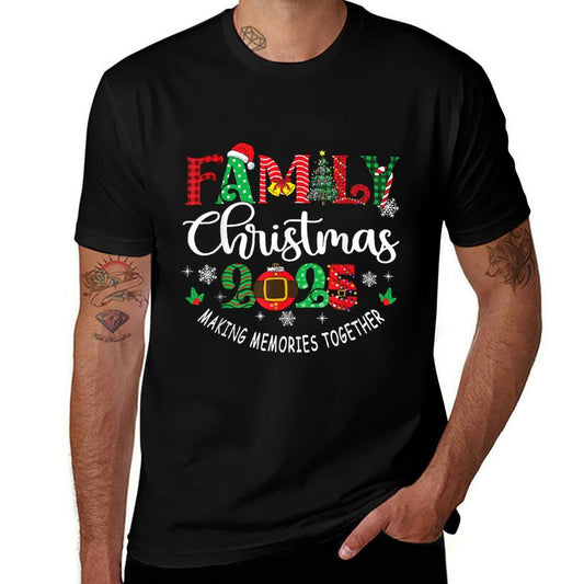 Family Christmas 2025 Matching Outfit Xmas Squad Santa Group  Relaxed-fit T-Shirt