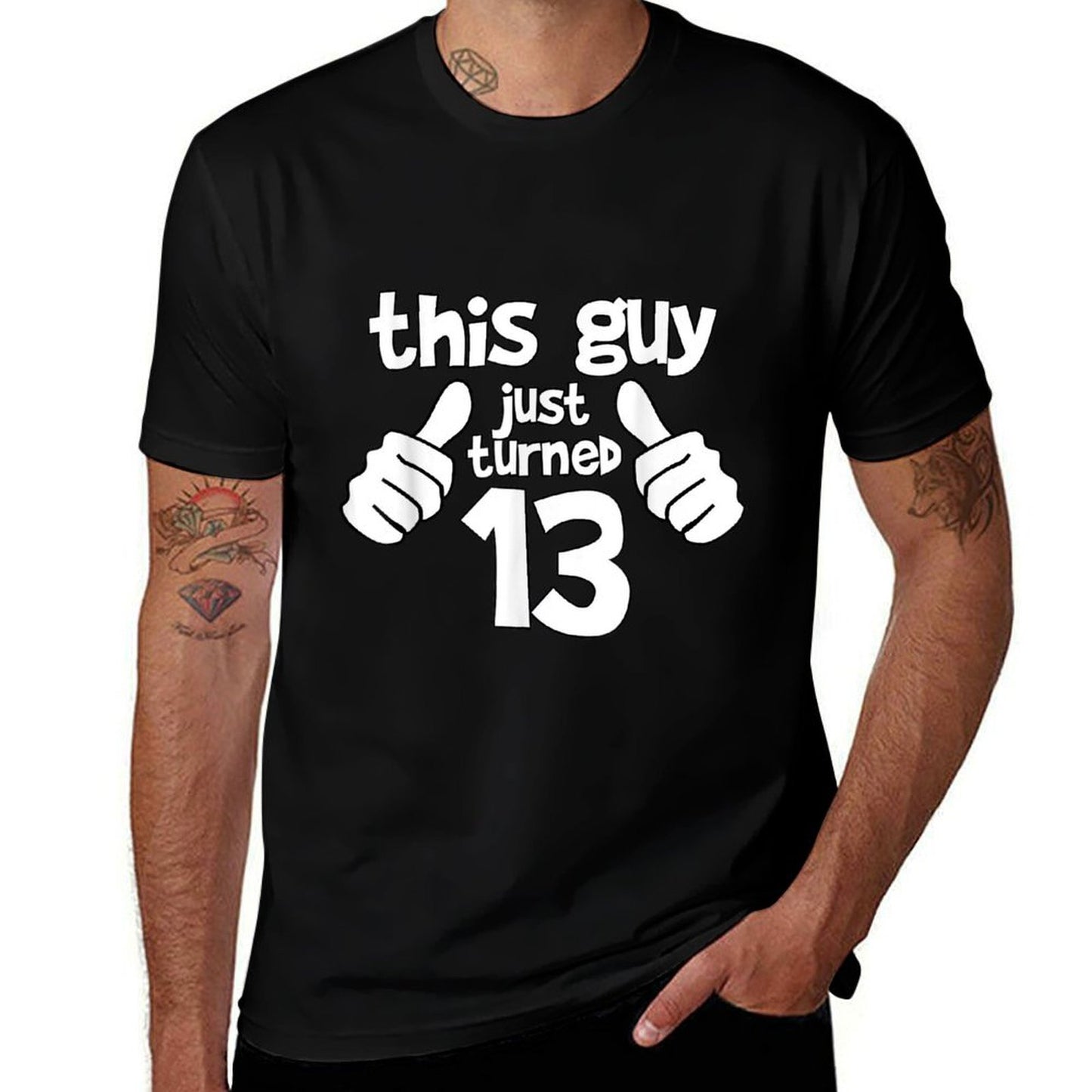 This Guy Is THIRTEEN Years Old Birthday  Trendy Pattern T-Shirt