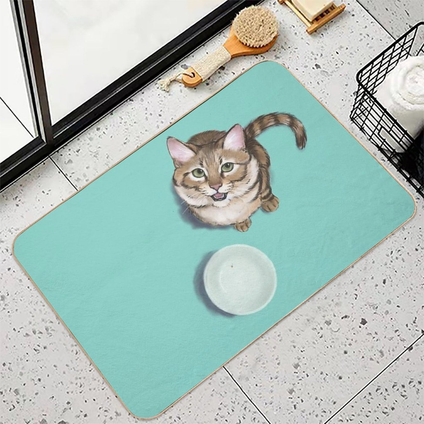 Hungry Cat  Easy To Clean Bath Mat