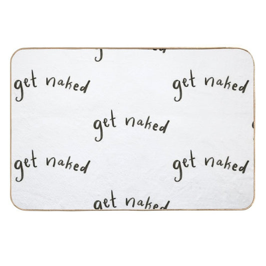 Get Naked Bathroom Art  Easy To Clean Bath Mat