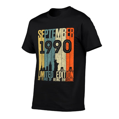 September 1990 T 30 Year Old 1990 Birthday Gift  Versatile T-Shirt