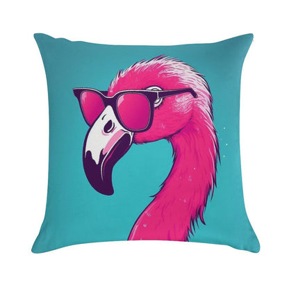 Hot Pink Flamingo Soft Home Decor Throw Pillow