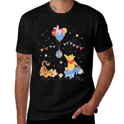 Winnie The Pooh - Pooh And Friends Birthday Party  Affordable Price T-Shirt
