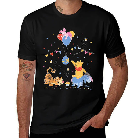 Winnie The Pooh - Pooh And Friends Birthday Party  Affordable Price T-Shirt
