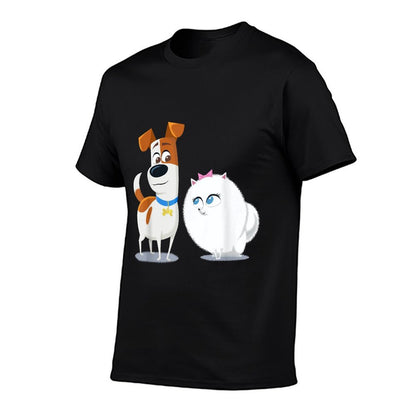 The Secret Life of Pets 2 Max And Gidget Fluff Love  Heathered Texture T-Shirt