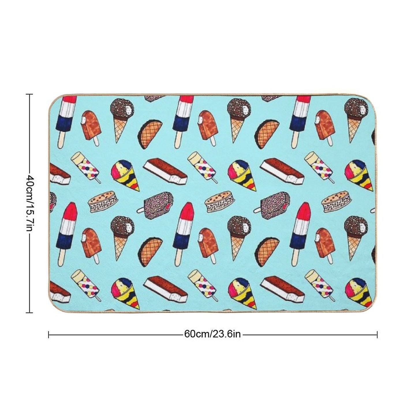 I Scream For Ice Cream  Stain-Proof Bath Mat