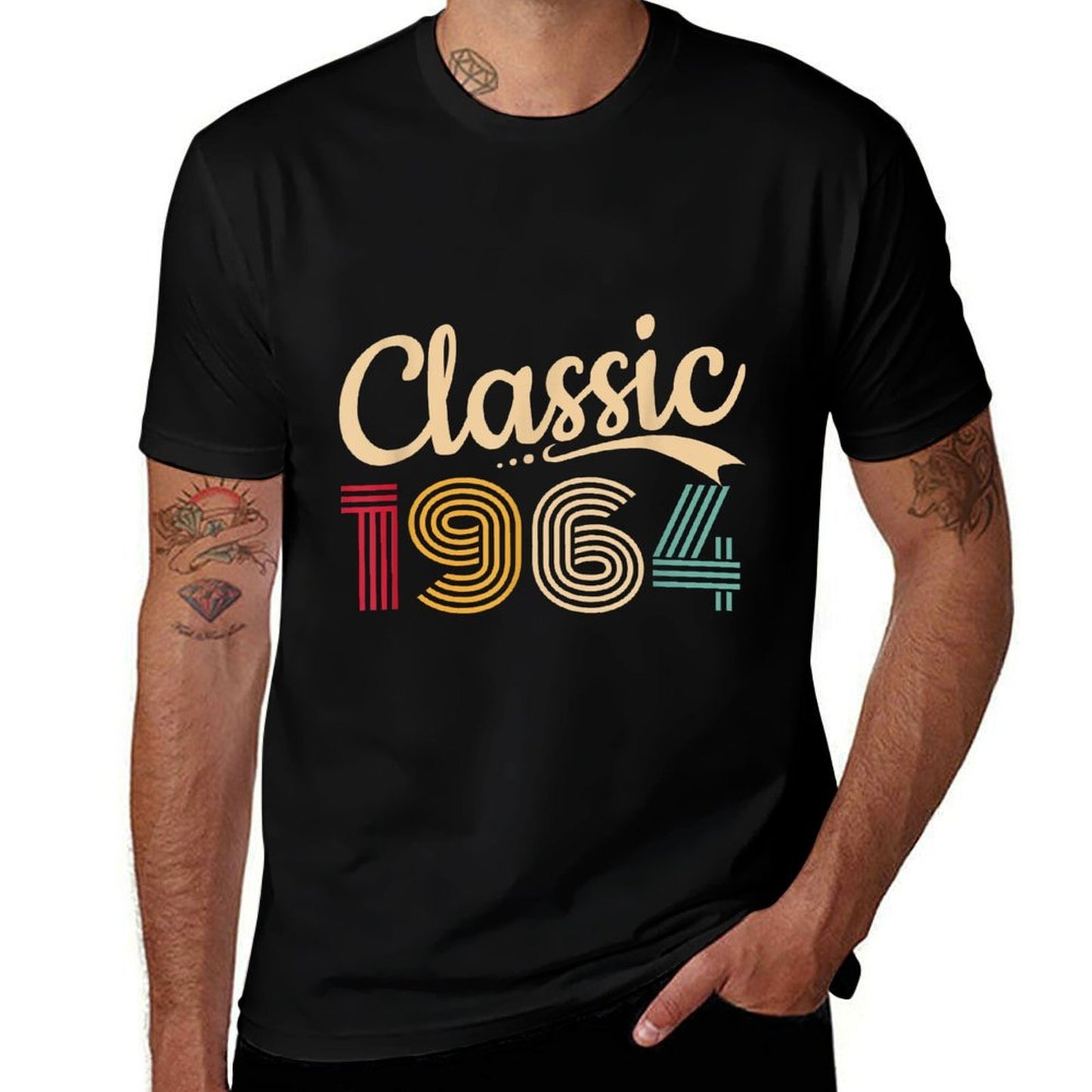 Classic 1964 Retro 60 Years Old Bday Gifts For 60th Birthday  Stretchy T-Shirt