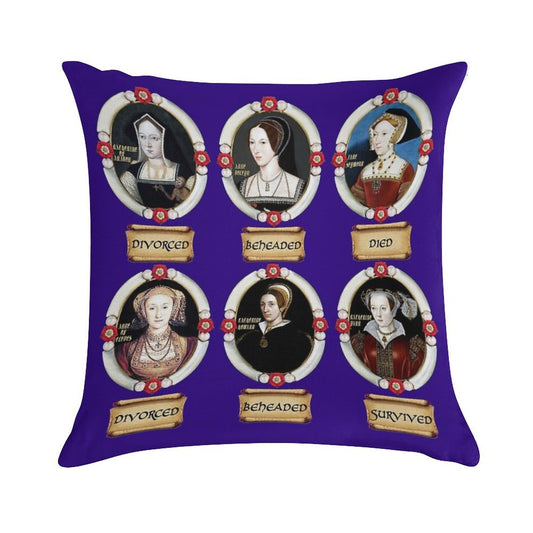 The Six Wives. Soft Gift Ready Throw Pillow