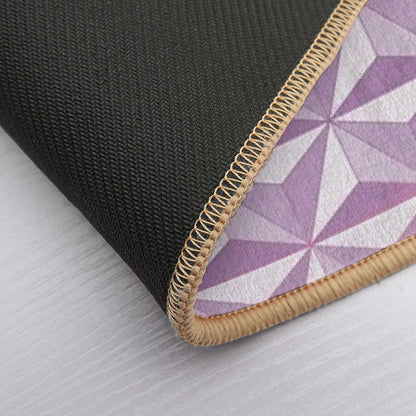 Geodesic Sphere, Purple  Dirt-Trapping Bath Mat