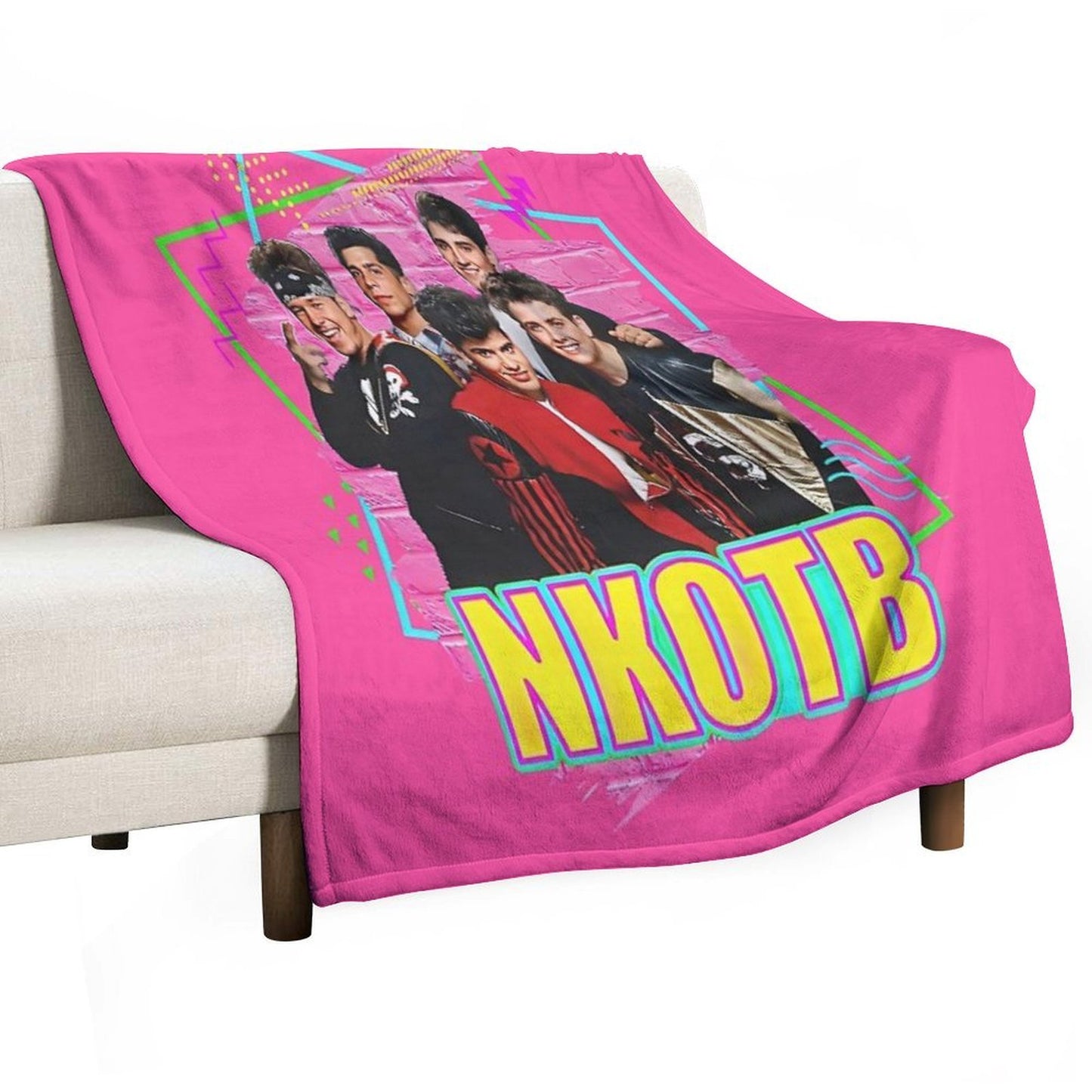 NKOTB - NEON Sustainable Throw Blanket