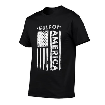 Womens America&#39;s Gulf - Gulf Of USA America Vintage American Flag V-Neck Graphic-printed T-Shirt