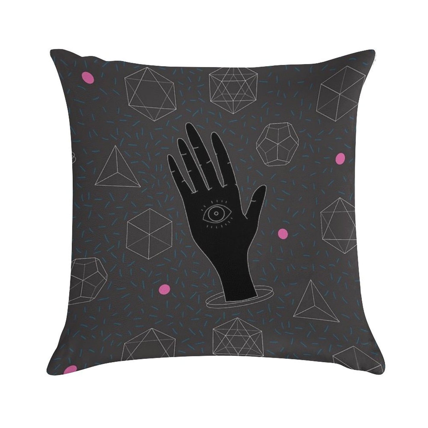 Sacred Geometry Soft Short Plush Fabric Throw Pillow