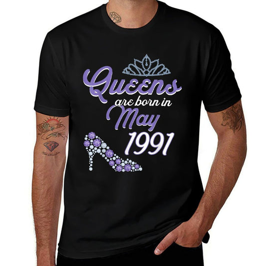 30 Years Old Bday May 1991 30Th Birthday Women  Stretchy T-Shirt