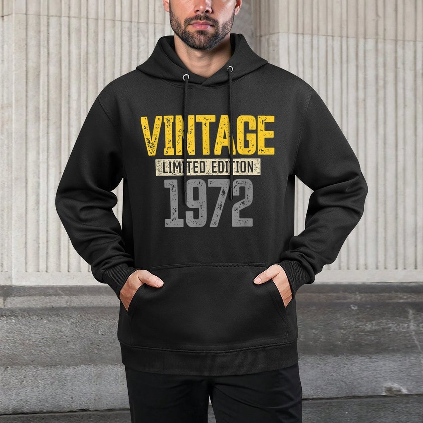 50th Birthdays Men Women Vintage 1972 50th Birthday Shape Retention Hoodie