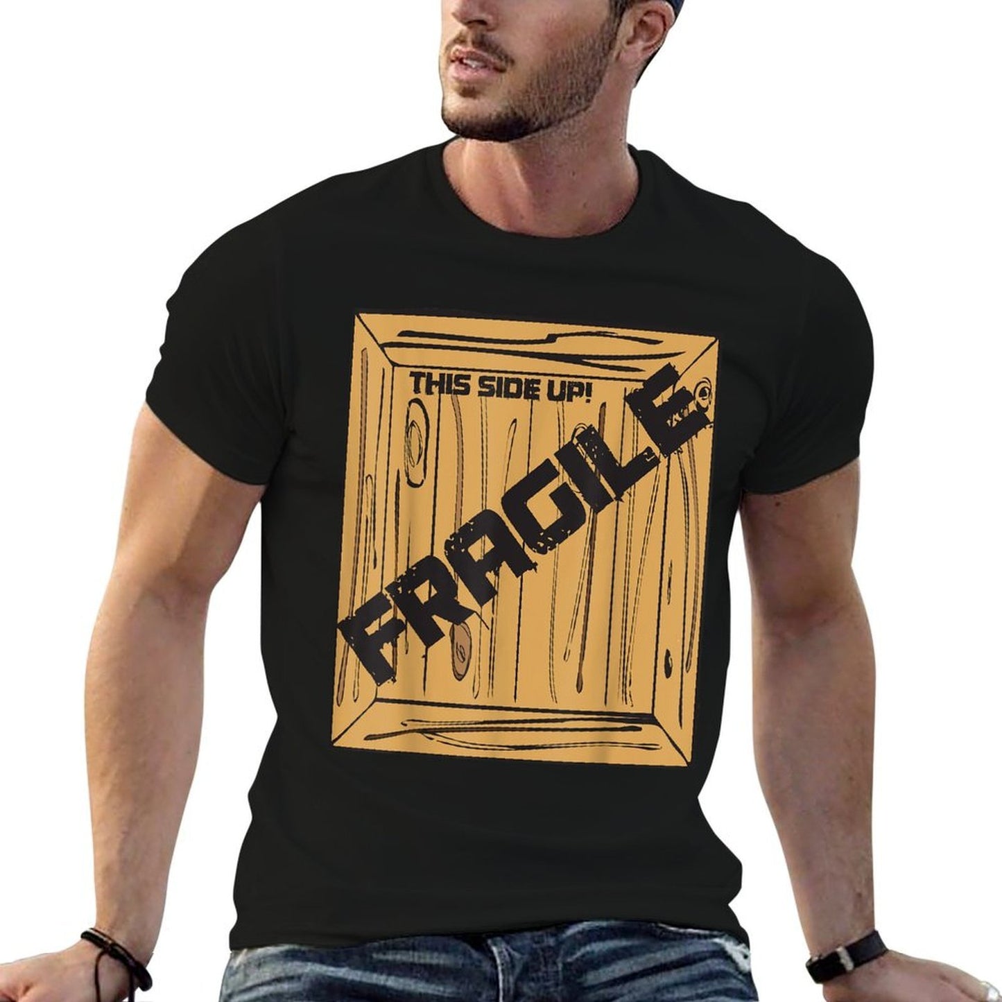 Fragile Halloween Christmas Costume Movie  Graphic-printed T-Shirt
