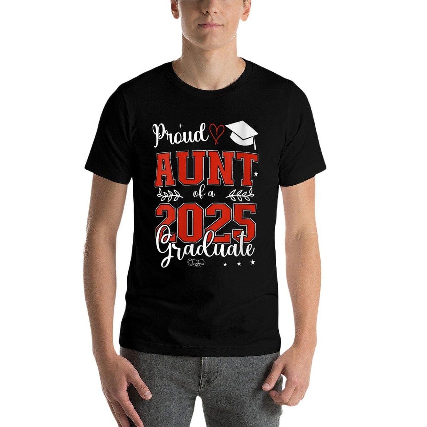 Womens Proud Aunt of A Class of 2025 Graduate for Graduation  Durable T-Shirt