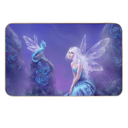 Luminescent Fairy & Dragon Art  Pet-Safe Bath Mat
