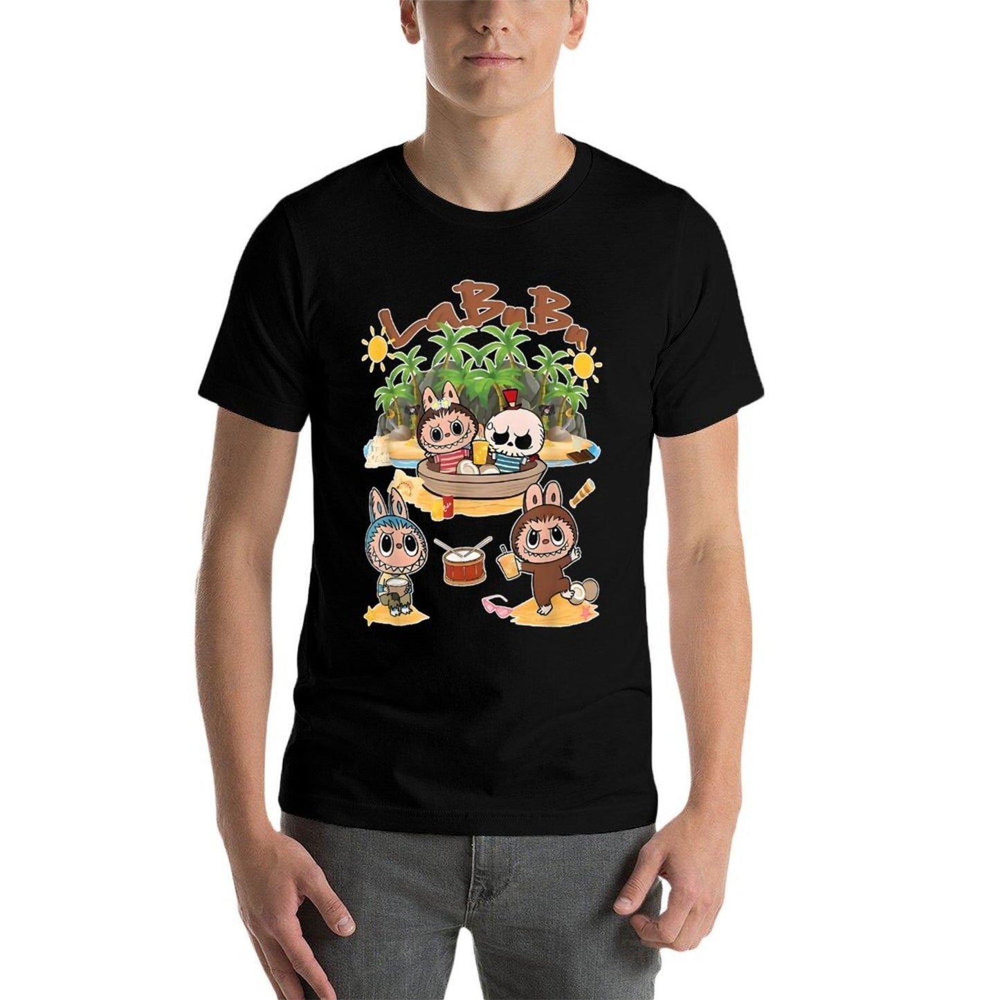 Funny Labubu Lover Cute Labubu Party  Versatile T-Shirt