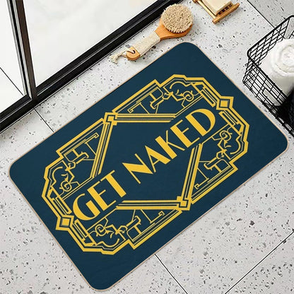 Get Naked - Fun Bathroom  Easy Maintenance Bath Mat