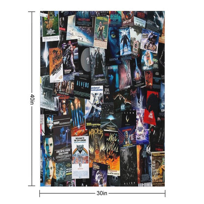 Sci-Fi Movie Posters Velvety-soft Throw Blanket
