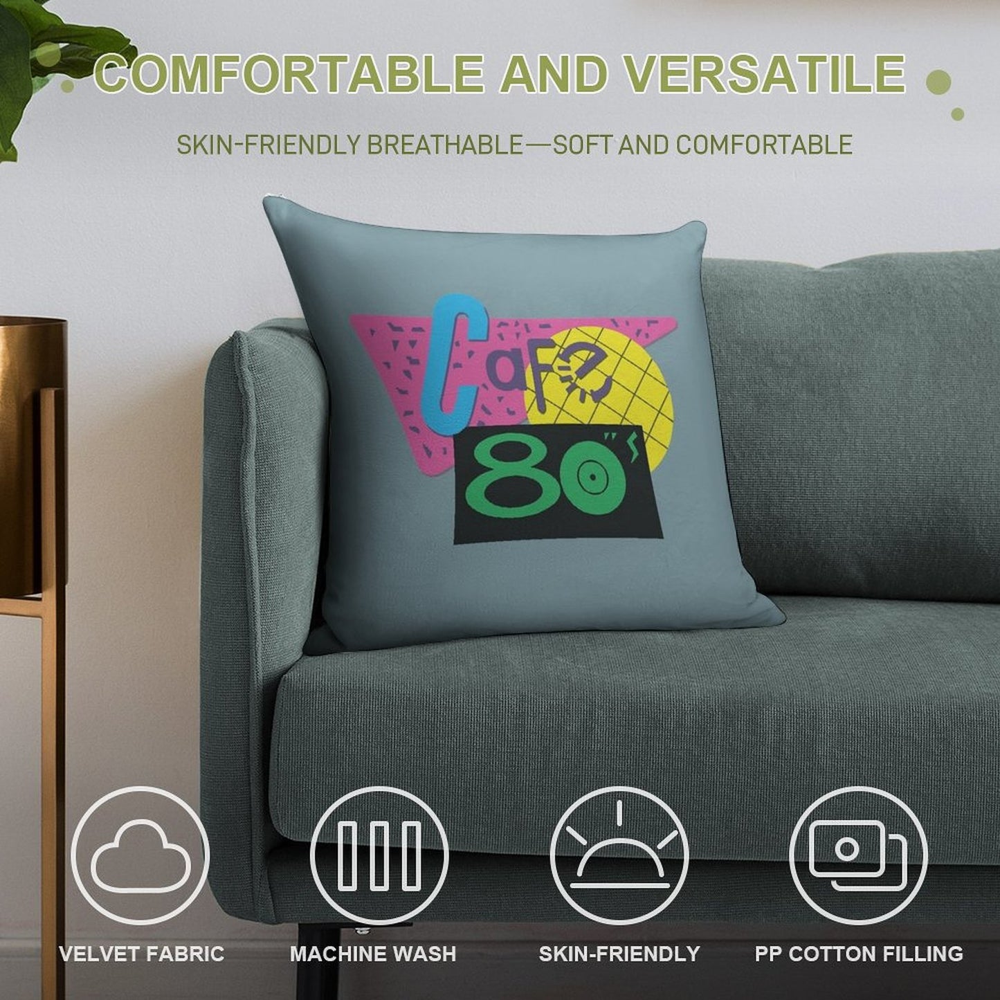 Cafe 80s – Back To The Future II, Marty McFly, Pepsi Perfect Soft High-Density Material Throw Pillow