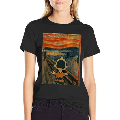 Peanuts Charlie Brown Scream Artsy  Classic T-Shirt