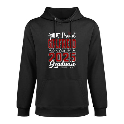 Proud Girlfriend Of A 2025 Graduate For Graduation Durable Construction Hoodie