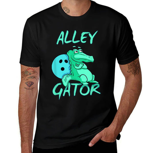 Alley Gator Funny Bowling T  Breathable T-Shirt