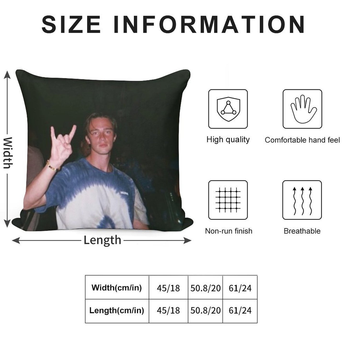 Drew Starkey Soft Warmth Comfort Throw Pillow