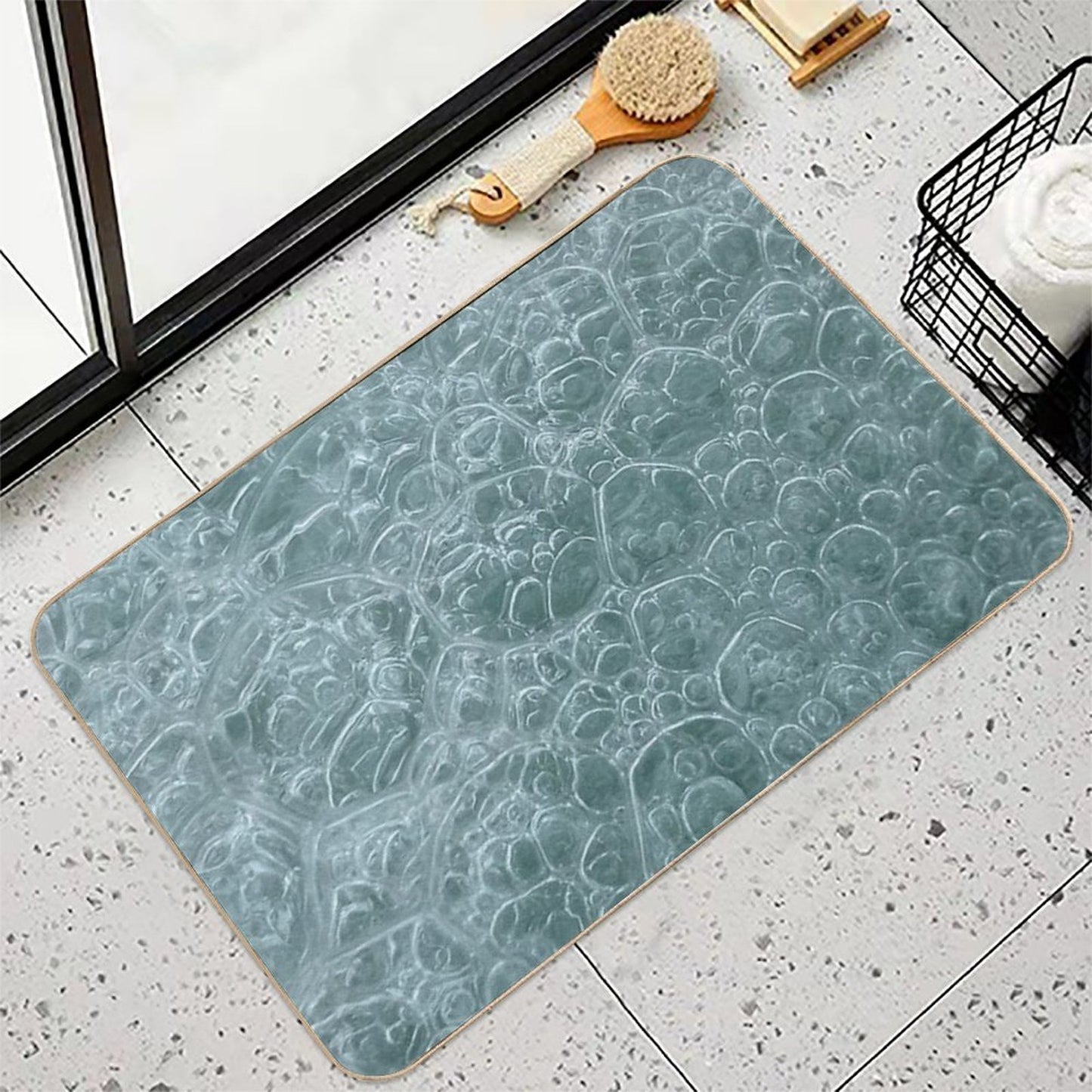 Water Bubbles  Long-Lasting Bath Mat