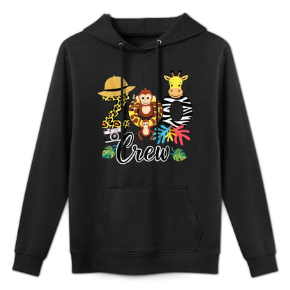Zoo Giraffe Crew Safari Animal Zoo Keeper Kids Costume Gifts Shrink-Resistant Hoodie
