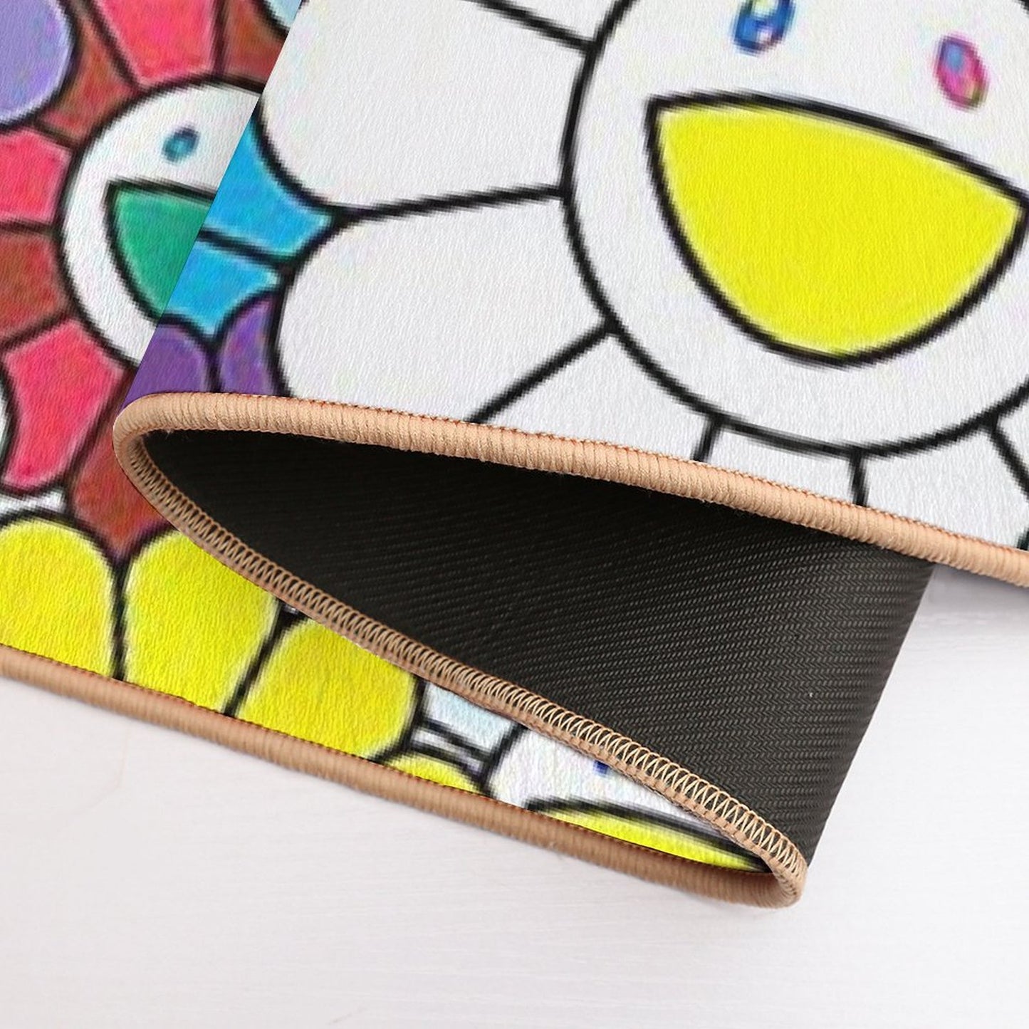 Rainbow Flower Durable Bath Mat