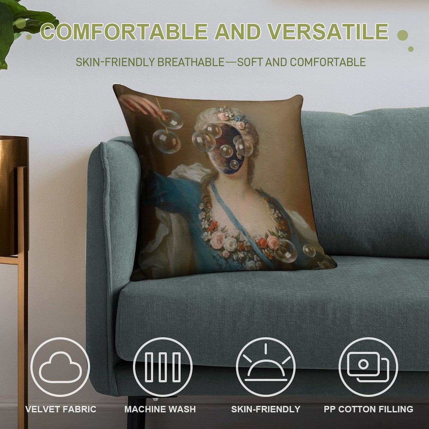 THE MITIGATED LIFE⠀ Soft Multiple Sizes Throw Pillow