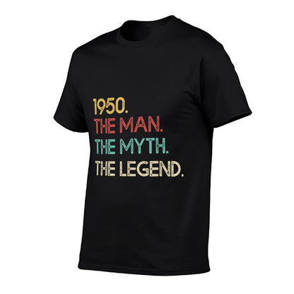 Mens 1950 The Man Myth Legend Vintage 70th Birthday Funny Gift  Soft T-Shirt