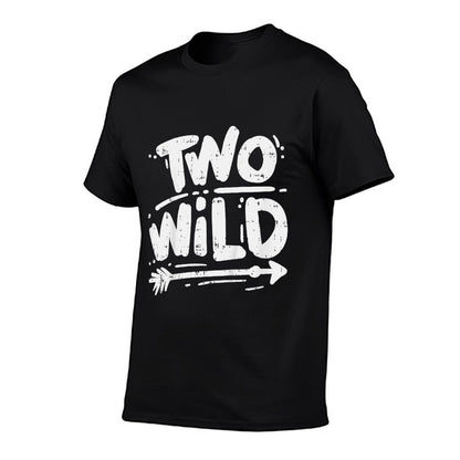 Kids Two Wild Funny Second 2nd Birthday Party Boys Girls Gift  Fade-proof Color T-Shirt