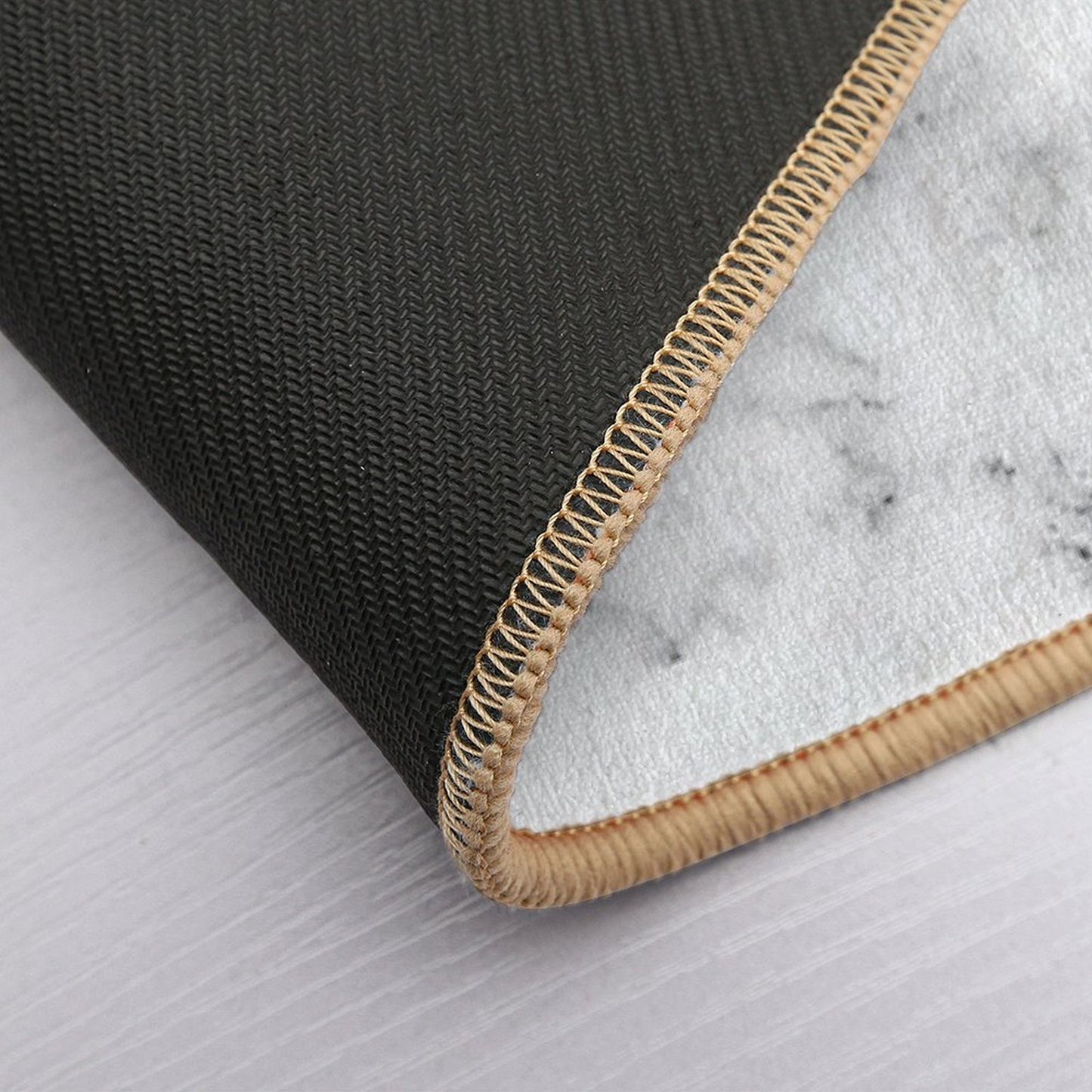 Get Naked Bathroom And Bedroom Quote, Grey, Gold Marble  Slip-Resistant Bath Mat