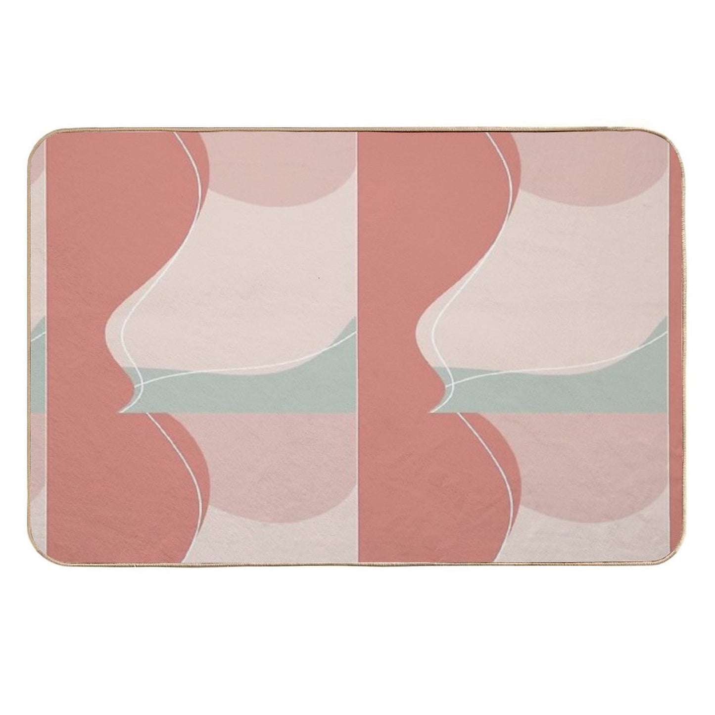 Positive And Happy  Repositionable Bath Mat
