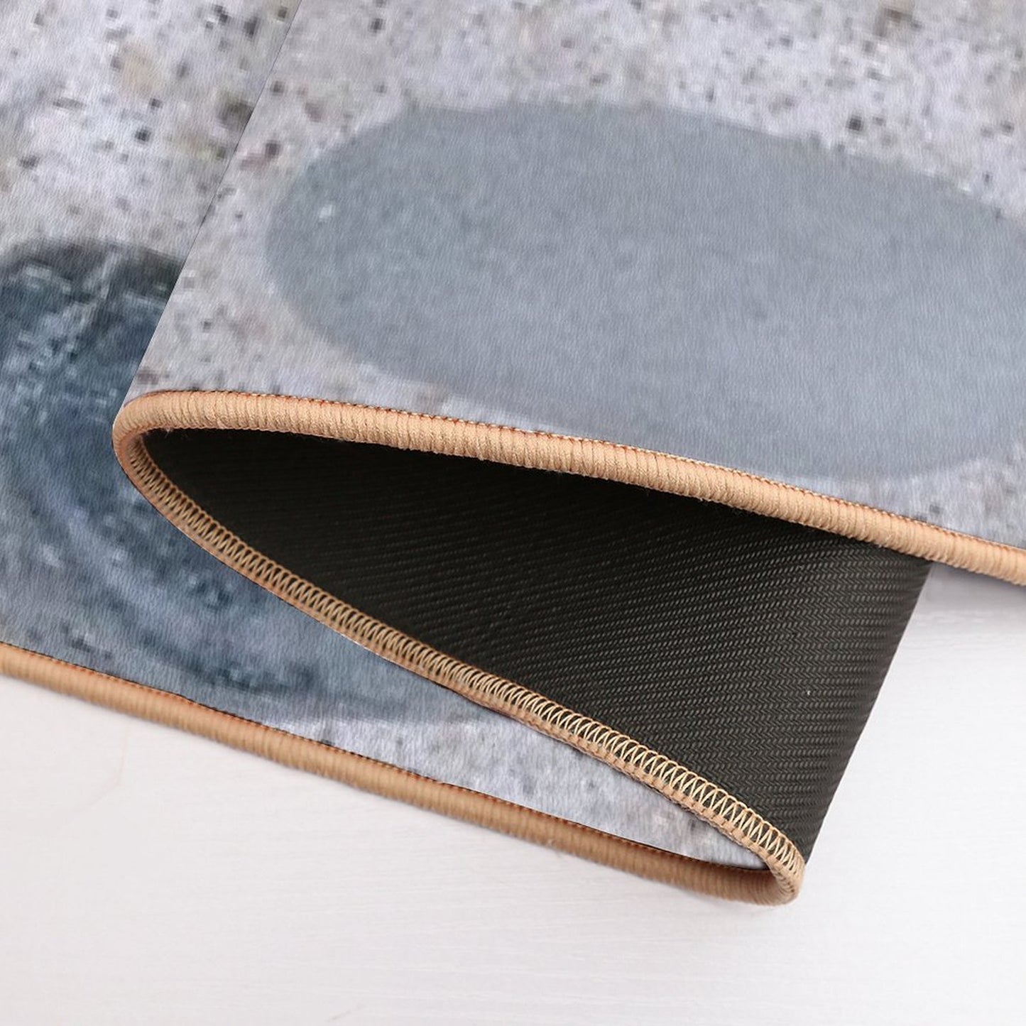 Pastel Pink And Blue Pebbles on The Sand - Colorful Stones Collection - Cool for The Summer SPA  Non-Slip Bath Mat