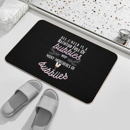 I Want Bubbles And Bubblies  Toxin-Free Bath Mat