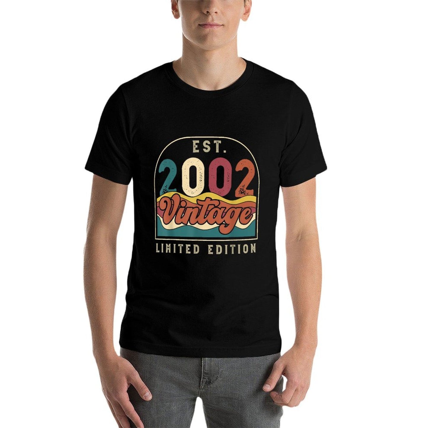 Vintage Est 2002 20th Birthday Limited Edition  Oversized Silhouette T-Shirt