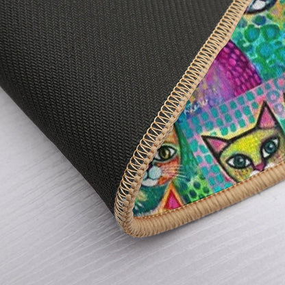 Happy Cats  Repositionable Bath Mat