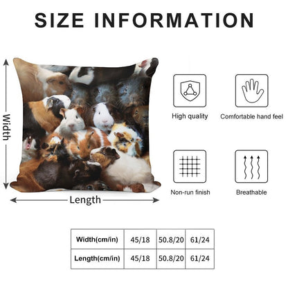 Guinea Pigs Soft Reinforced Edging Throw Pillow